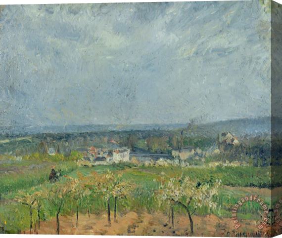 Camille Pissarro Landscape in Pontoise Stretched Canvas Print / Canvas Art