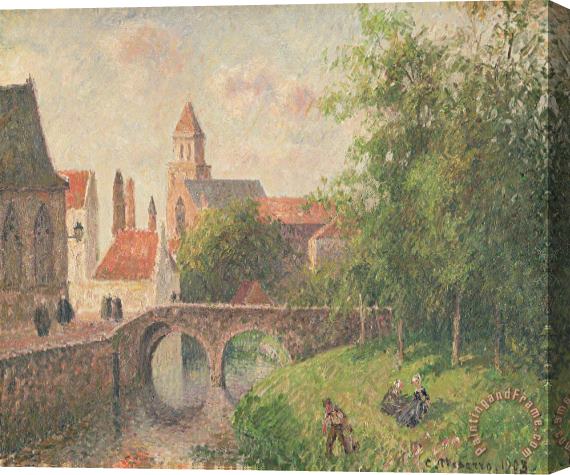 Camille Pissarro Old Bridge in Bruges Stretched Canvas Painting / Canvas Art