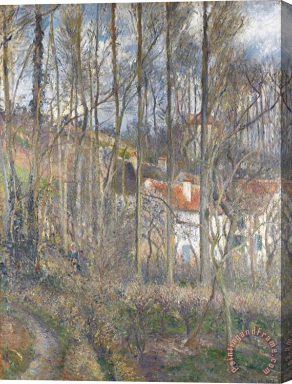 Camille Pissarro Pontoise The Cite Des Boeufs And The Hermitage Stretched Canvas Painting / Canvas Art