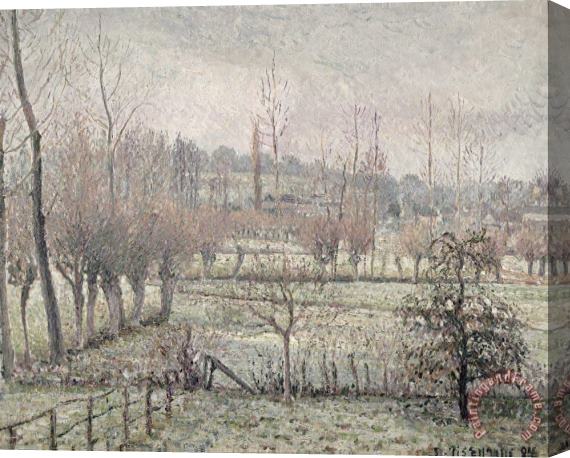 Camille Pissarro Snow Effect at Eragny Stretched Canvas Print / Canvas Art