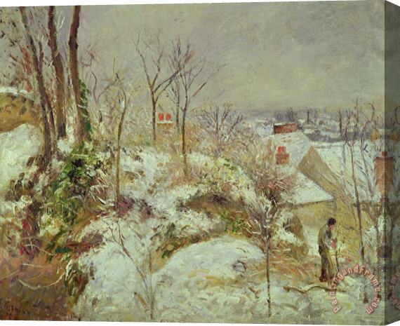 Camille Pissarro Snow Scene Stretched Canvas Print / Canvas Art