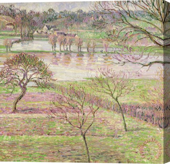 Camille Pissarro The Flood At Eragny Stretched Canvas Print / Canvas Art
