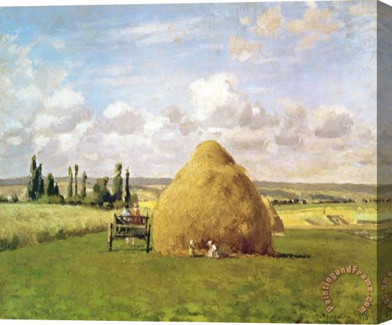 Camille Pissarro The Haystack Stretched Canvas Print / Canvas Art