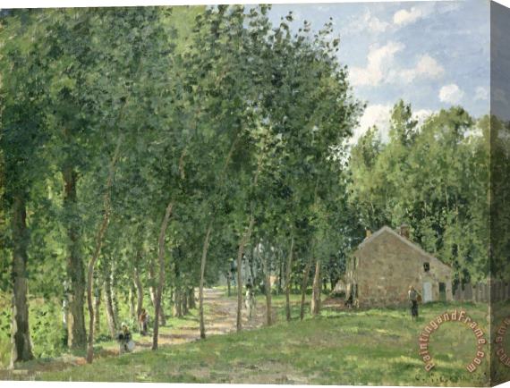 Camille Pissarro The House in the Forest Stretched Canvas Painting / Canvas Art