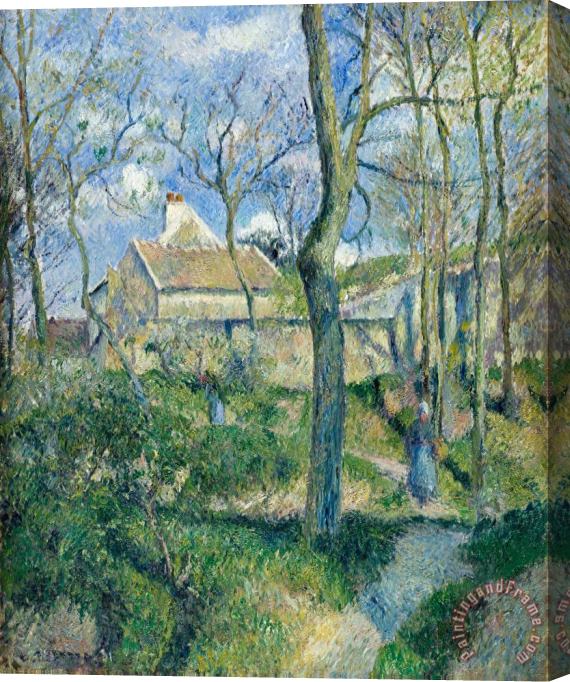 Camille Pissarro The Path to Les Pouilleux, Pontoise Stretched Canvas Print / Canvas Art
