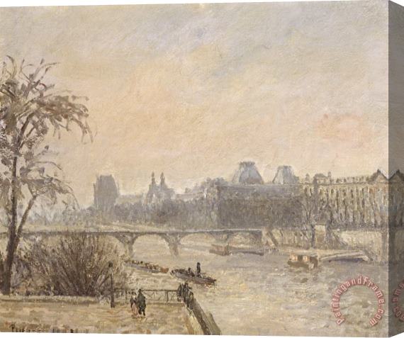 Camille Pissarro The Seine And The Louvre Stretched Canvas Painting / Canvas Art