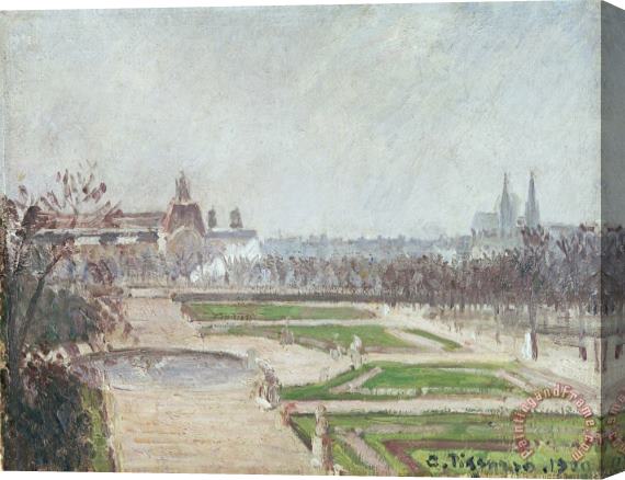 Camille Pissarro The Tuileries Gardens And The Louvre Stretched Canvas Painting / Canvas Art
