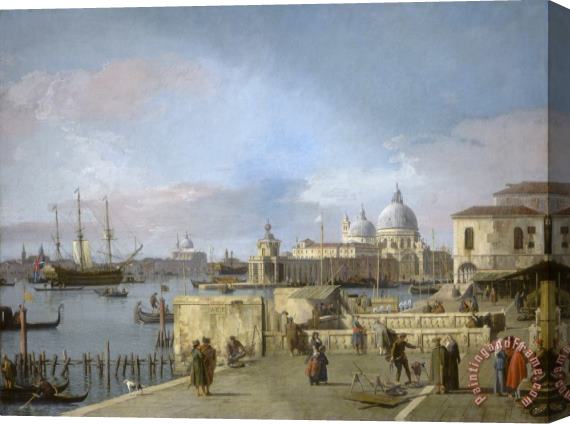 Canaletto Entrance to The Grand Canal From The Molo, Venice Stretched Canvas Painting / Canvas Art