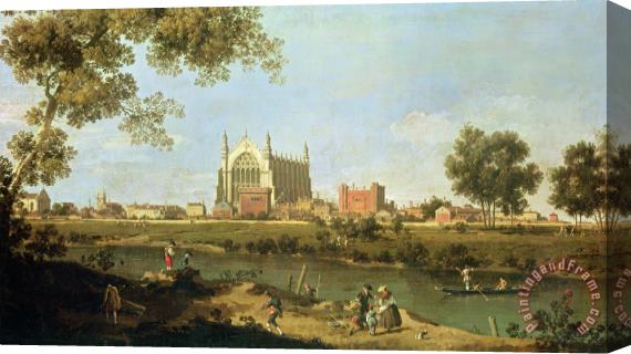Canaletto Eton College Stretched Canvas Painting / Canvas Art
