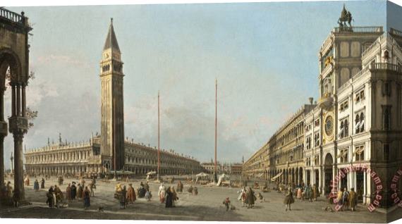 Canaletto Piazza San Marco Looking South And West Stretched Canvas Print / Canvas Art