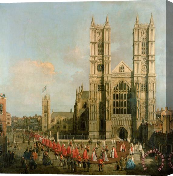 Canaletto Procession of the Knights of the Bath Stretched Canvas Painting / Canvas Art