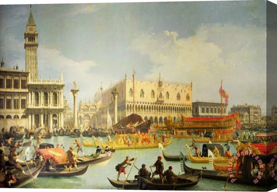 Canaletto The Betrothal of the Venetian Doge to the Adriatic Sea Stretched Canvas Painting / Canvas Art
