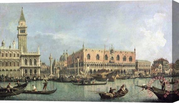 Canaletto The Molo and the Piazzetta San Marco Stretched Canvas Painting / Canvas Art