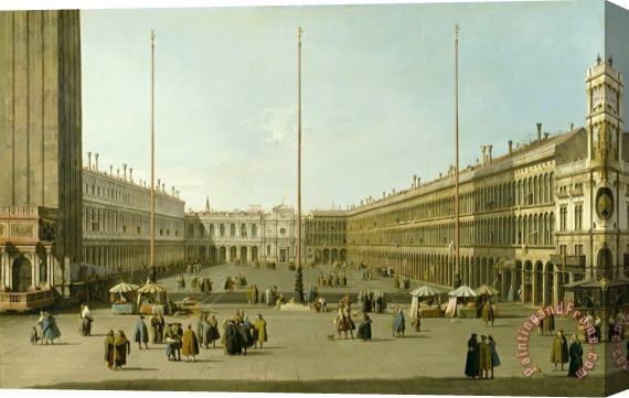 Canaletto The Piazza San Marco Stretched Canvas Painting / Canvas Art