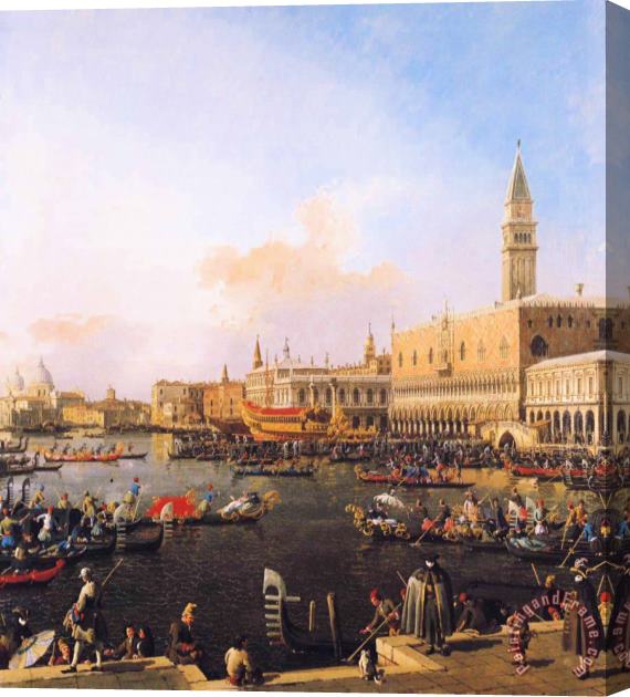 Canaletto Venice, Bacino Di San Marco on Ascension Day Stretched Canvas Painting / Canvas Art