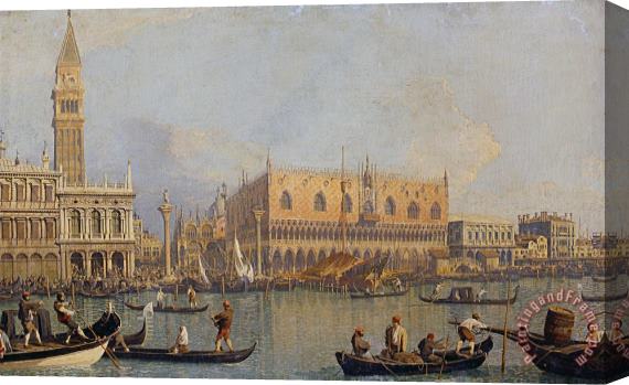 Canaletto View of The Ducal Palace in Venice Stretched Canvas Painting / Canvas Art