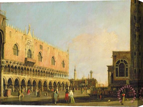 Canaletto View of the Piazzetta San Marco Looking South Stretched Canvas Painting / Canvas Art