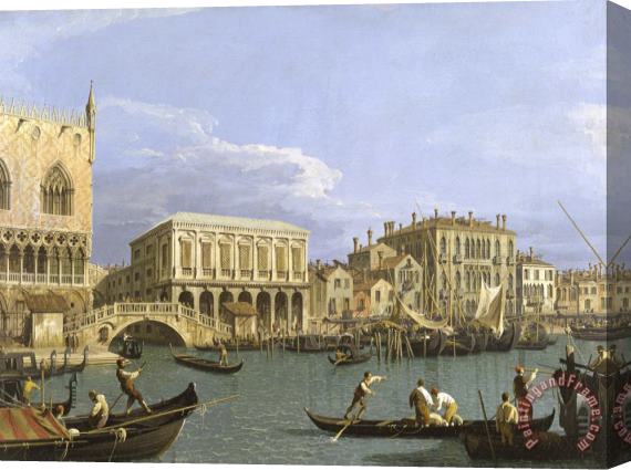 Canaletto View of The Riva Degli Schiavoni, Venice Stretched Canvas Painting / Canvas Art