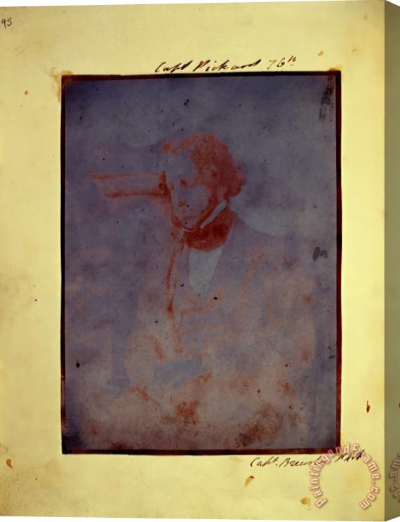 Capt. Henry Craigie Brewster Portrait of Captain Pickard. Stretched Canvas Print / Canvas Art