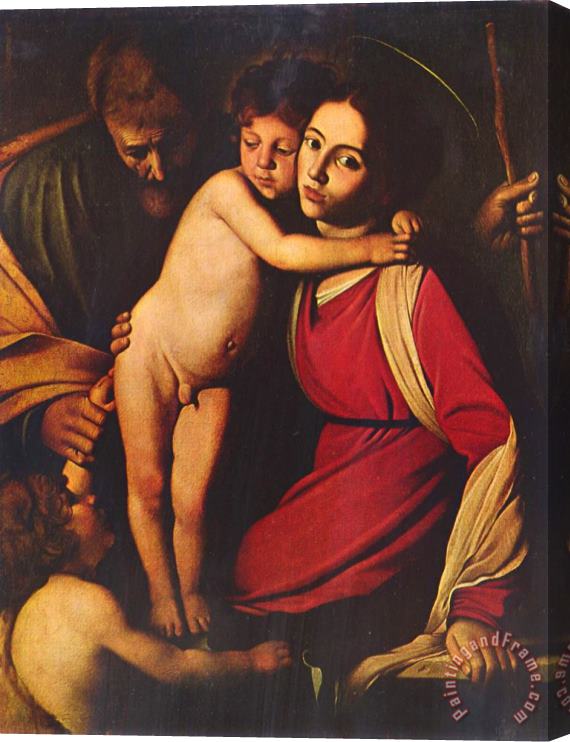 Caravaggio Holy Family 1605 Stretched Canvas Painting / Canvas Art