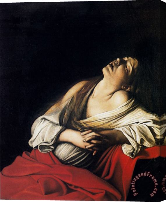 Caravaggio Magdalenecstasy 1610 Stretched Canvas Print / Canvas Art