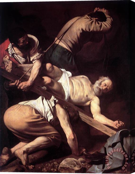 Caravaggio Martirio Di San Pietro Stretched Canvas Print / Canvas Art