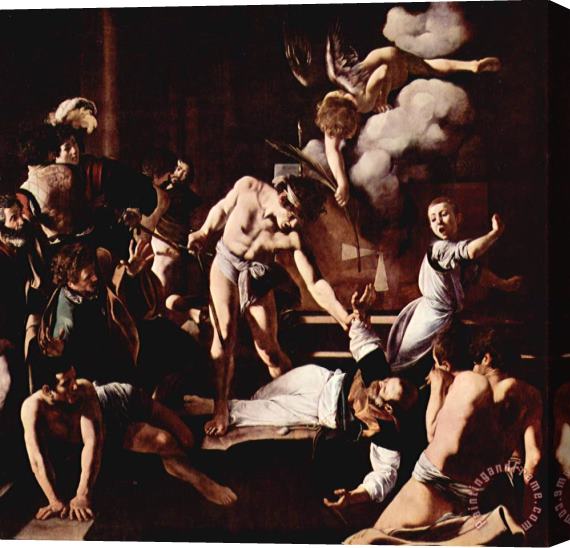 Caravaggio Martyrdomstmatthew 1599 1600 Stretched Canvas Print / Canvas Art