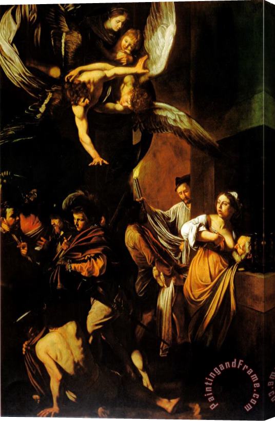 Caravaggio Seven Works of Mercy Stretched Canvas Print / Canvas Art