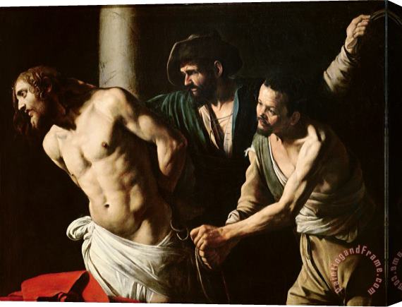 Caravaggio The Flagellation of Christ Stretched Canvas Painting / Canvas Art