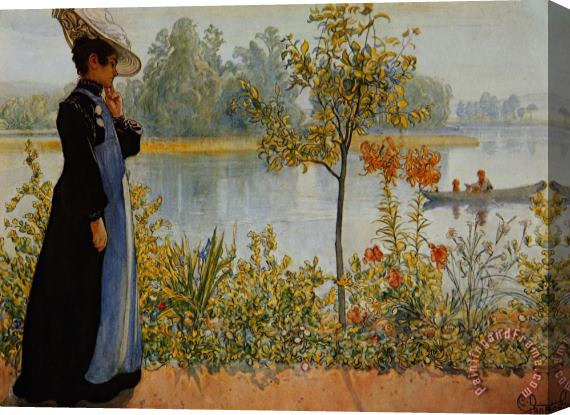 Carl Larsson Indian Summer Stretched Canvas Painting / Canvas Art