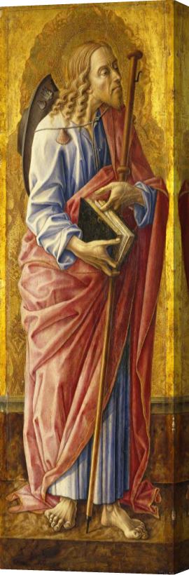 Carlo Crivelli Saint James Major, Part of an Altarpiece Stretched Canvas Painting / Canvas Art
