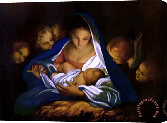 Carlo Maratta The Holy Night Stretched Canvas Painting / Canvas Art