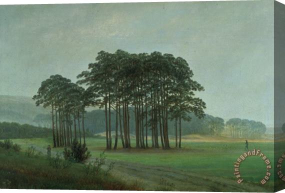 Caspar David Friedrich Midday Stretched Canvas Painting / Canvas Art