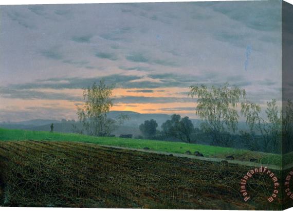 Caspar David Friedrich Ploughed Field Stretched Canvas Print / Canvas Art