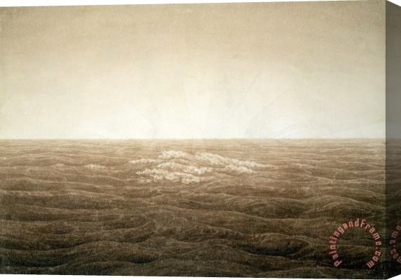 Caspar David Friedrich Sea at Sunrise Stretched Canvas Painting / Canvas Art