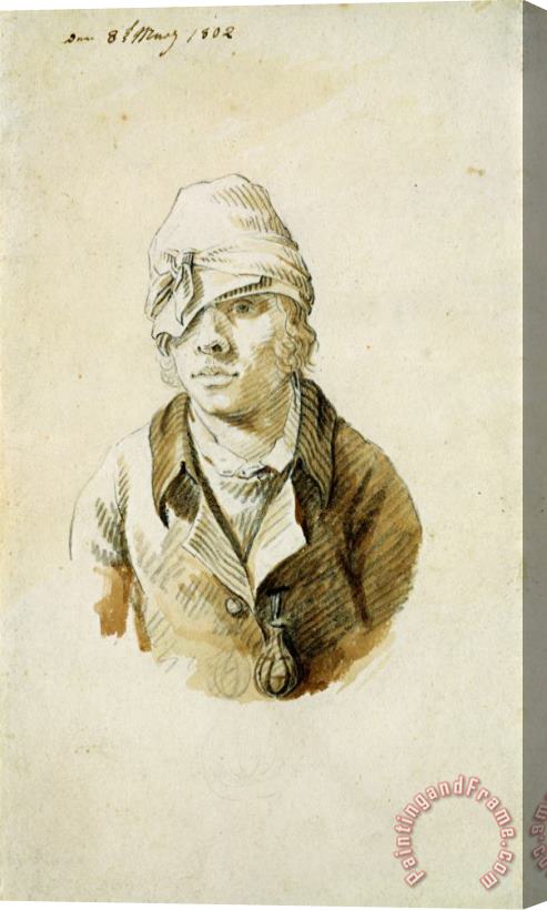 Caspar David Friedrich Self Portrait with Cap And Eye Patch, 8th May 1802 Stretched Canvas Painting / Canvas Art