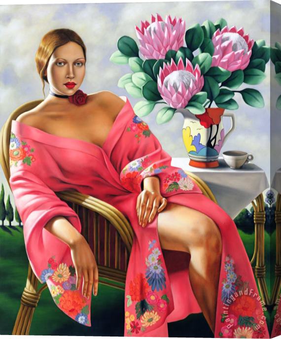 Catherine Abel Tea Late Afternoon Stretched Canvas Painting / Canvas Art