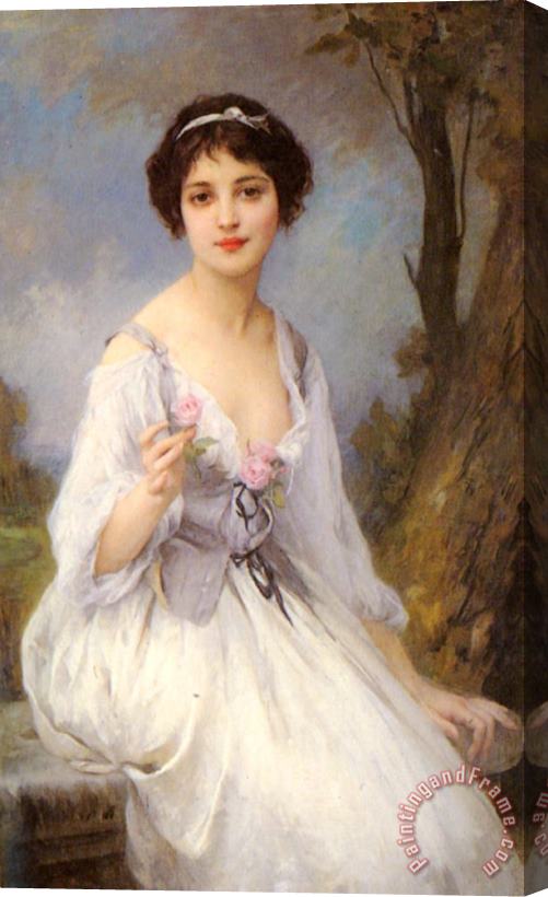 Charles Amable Lenoir The Pink Rose Stretched Canvas Painting / Canvas Art