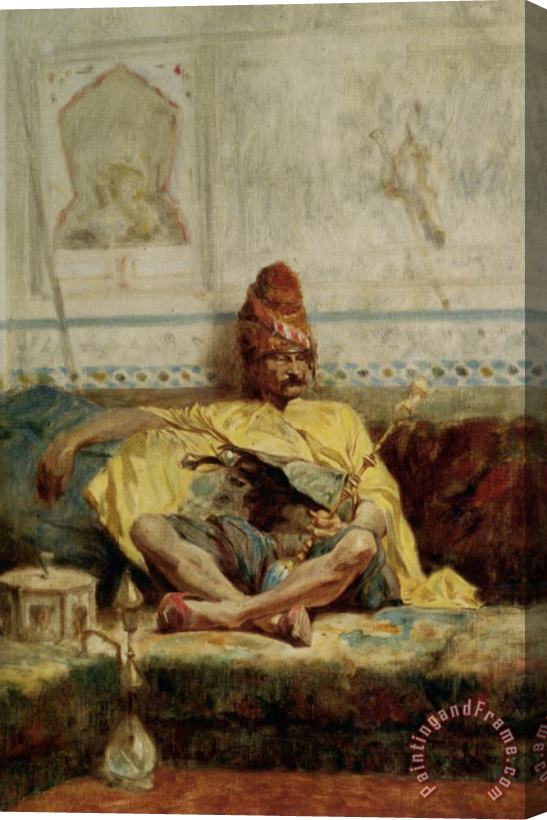 Charles Bargue Seated Bashi Bazouk Stretched Canvas Painting / Canvas Art