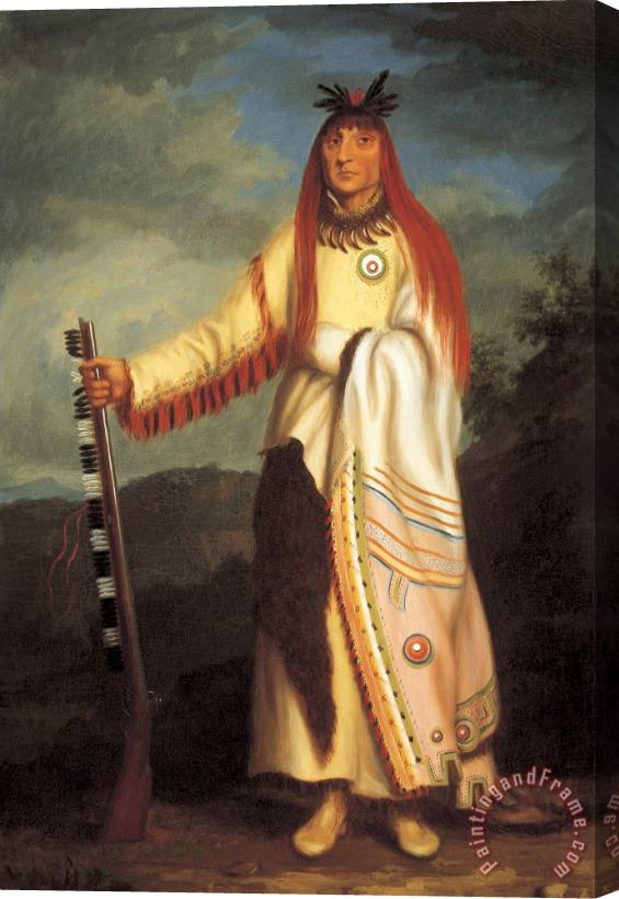 Charles Bird King Wanata (the Charger), Grand Chief of The Sioux Stretched Canvas Painting / Canvas Art