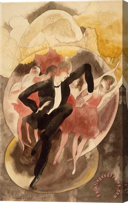 Charles Demuth In Vaudeville (dancer with Chorus) Stretched Canvas Print / Canvas Art