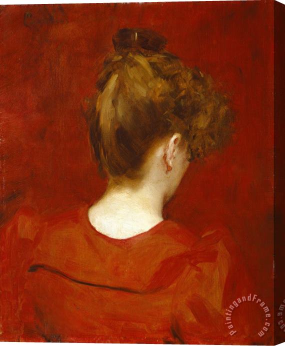 Charles Emile Auguste Carolus Duran Study Of Lilia Stretched Canvas Print / Canvas Art