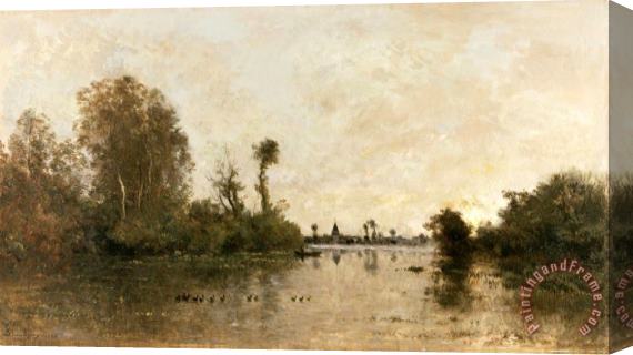 Charles Francois Daubigny On The Oise Stretched Canvas Print / Canvas Art