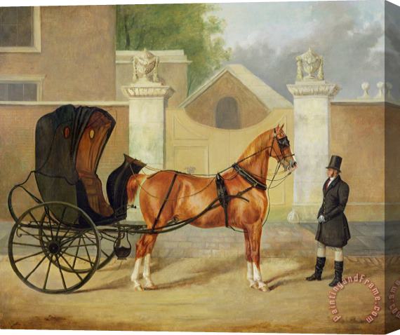 Charles Hancock Gentlemen's Carriages - A Cabriolet Stretched Canvas Print / Canvas Art