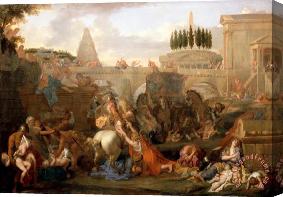 Charles Le Brun The Massacre of The Innocents Stretched Canvas Print / Canvas Art
