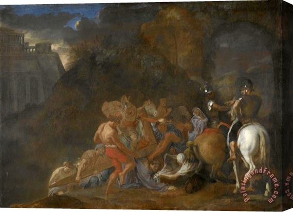 Charles Le Brun The Road to Calvary Stretched Canvas Print / Canvas Art