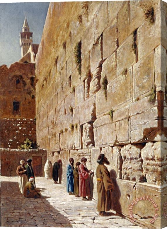 Charles Robertson At The Wailing Wall Stretched Canvas Painting / Canvas Art