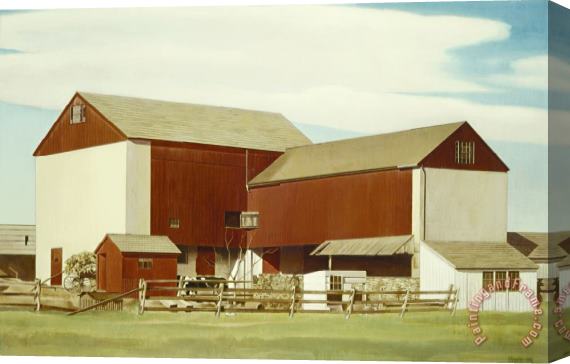 Charles Sheeler Bucks County Barn Stretched Canvas Print / Canvas Art