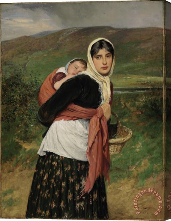 Charles Sillem Lidderdale Returning From Market Stretched Canvas Painting / Canvas Art