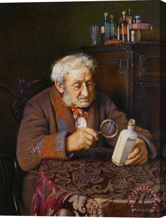 Charles Spencelayh A Touch of Rheumatism Stretched Canvas Painting / Canvas Art